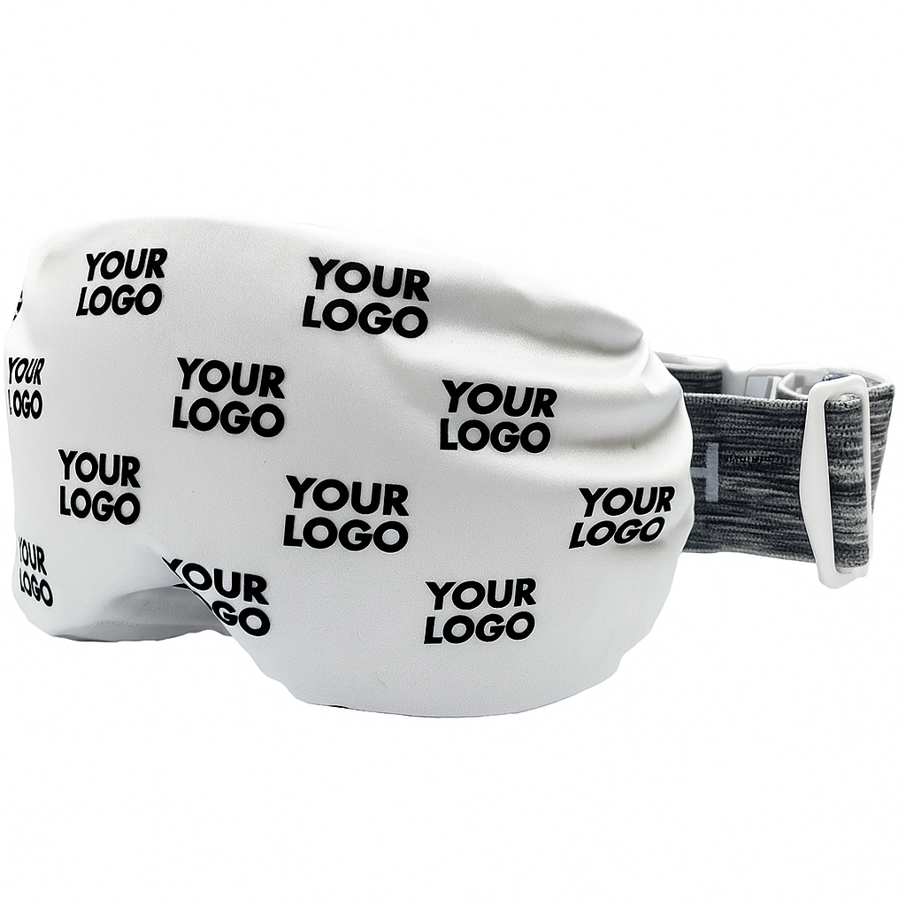 Gepersonaliseerde skibrilhoes met logo