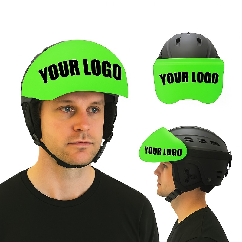 Gepersonaliseerde skihelm vizierhoezen met logo