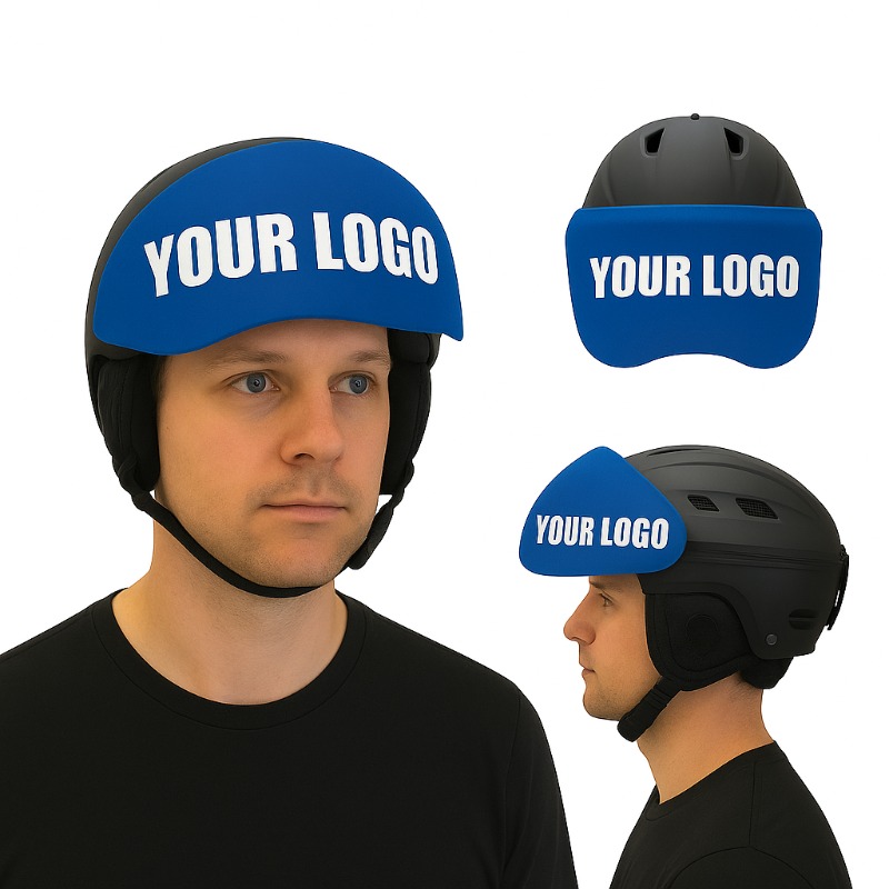 Bedrukte skihelm vizierhoezen