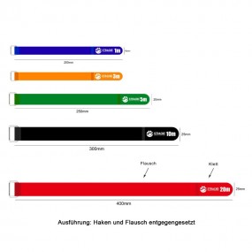 Klittenband kabelbinders met tegenoverliggende haak- en...