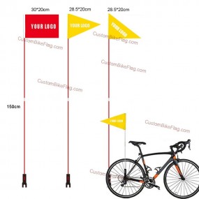 Bedrukte fietsvlaggetjes